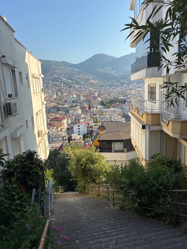 Morning stroll through Alanya's coastal old town