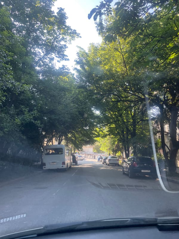Family day trip documented across Sochi, Russia morning hours