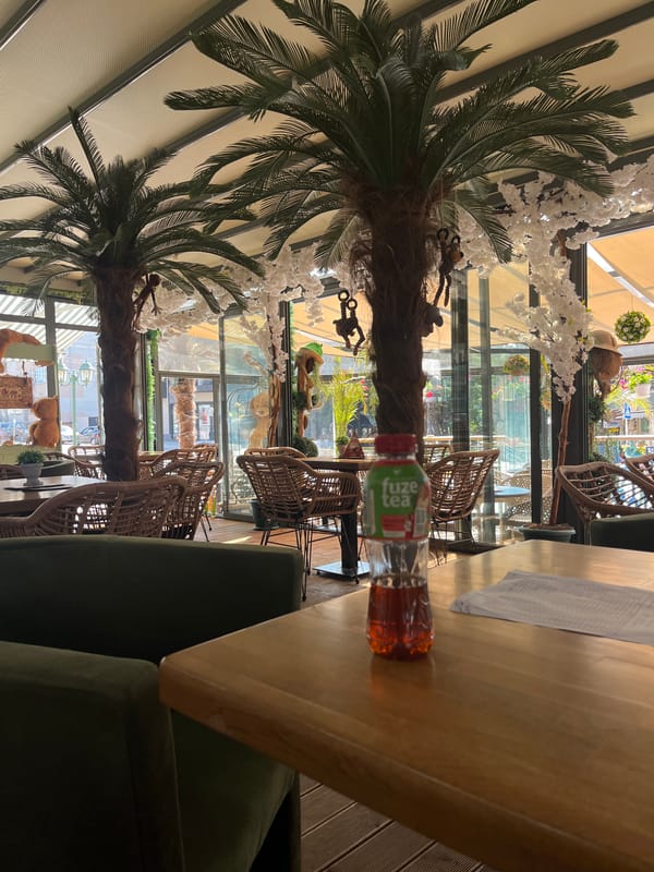 Restaurant scenes documented by witnesses during lunch hour