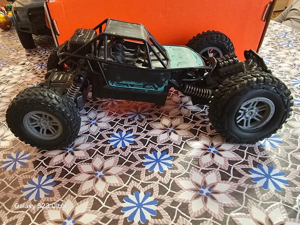 Toy vehicles displayed indoors in Karnobat, Bulgaria