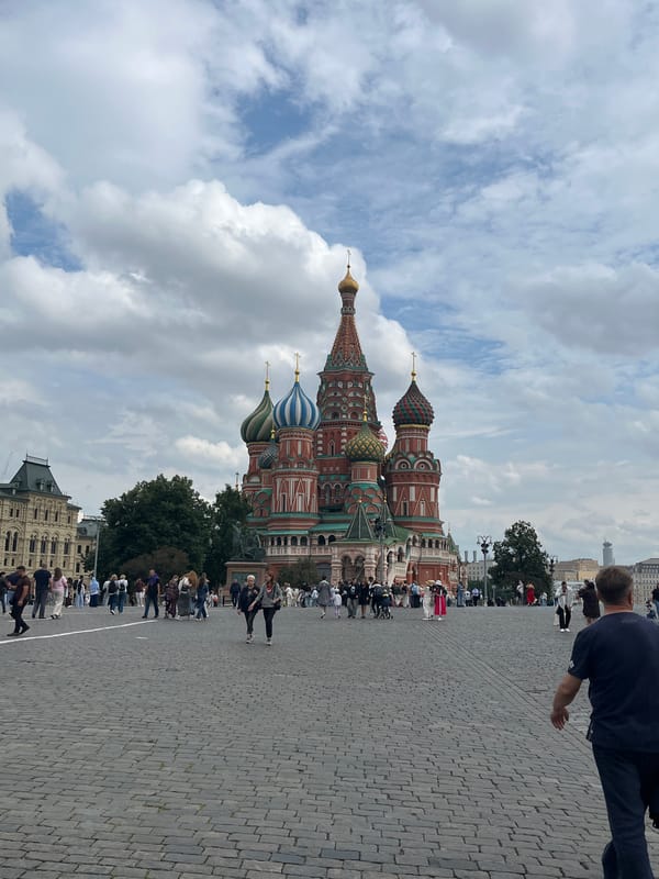 Afternoon walk through Red Square, Moscow