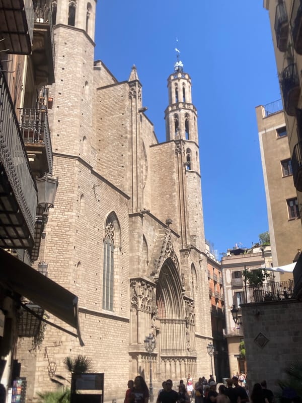 Exploring Barcelona's Gothic Quarter on a sunny afternoon