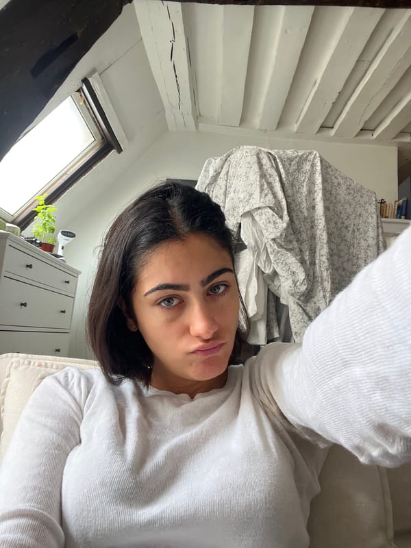 Woman spends quiet morning moments at Paris residence