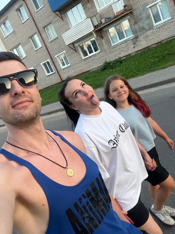 Evening out in Navahrudak — streets, selfies, and a supermarket run