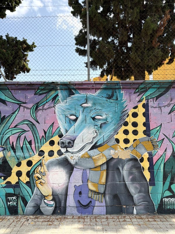 Street murals and urban details from a single morning walk