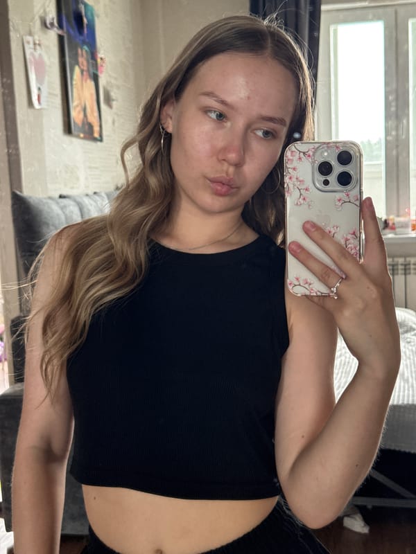 Mirror selfies at home in Chaikovsky, Russia