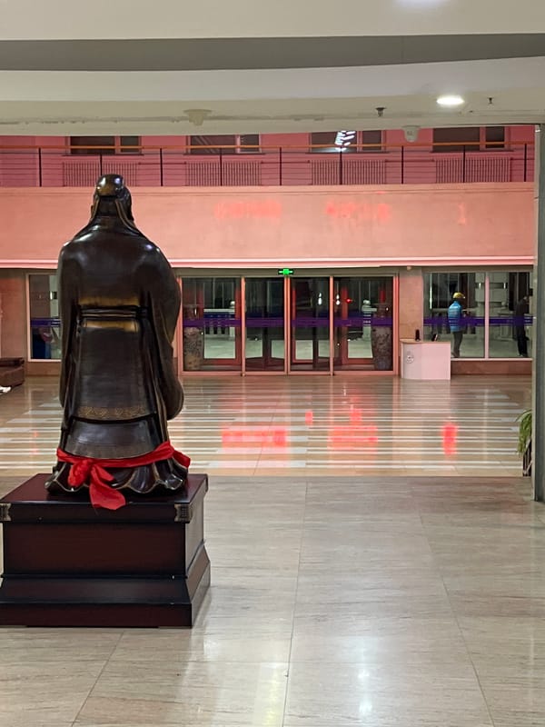 Nighttime scenes documented around Changchun City landmarks and university