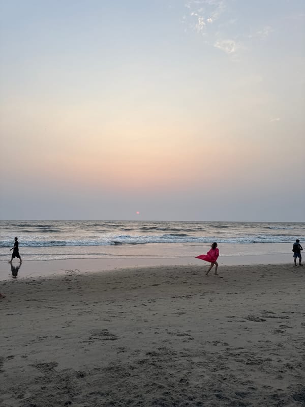 Sunset to nightlife documented at Arambol Beach, Goa