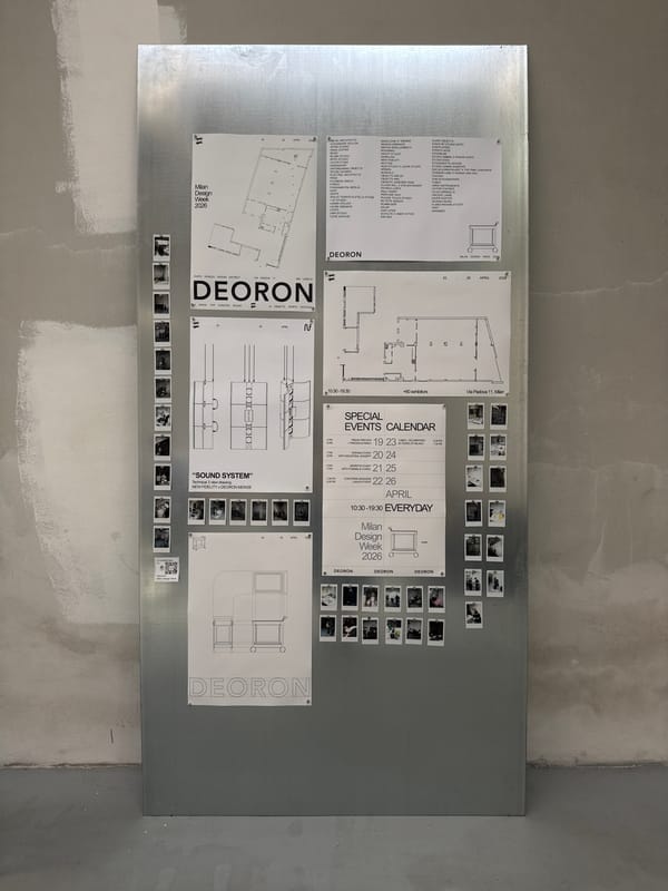 Milan Design Week 2026 promotional materials spotted across city