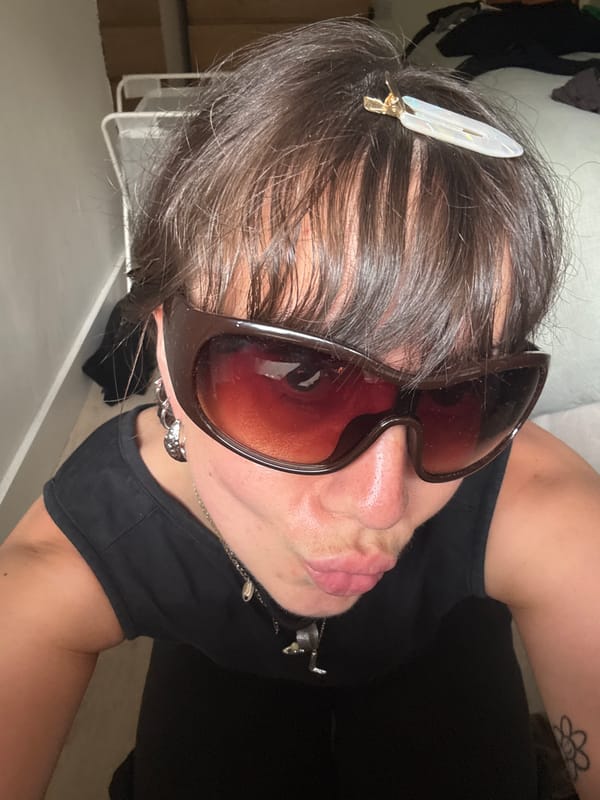 Woman photographed during morning routine in London residence