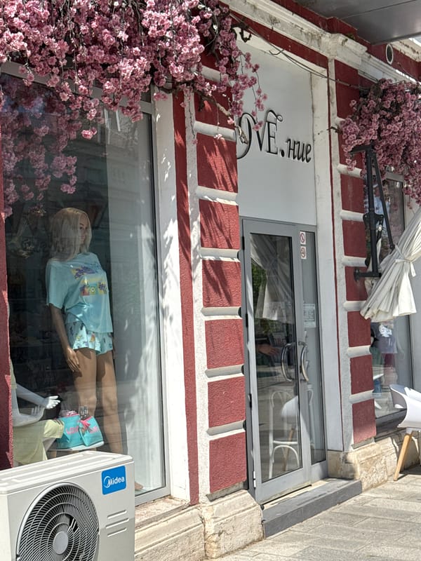 Sunny afternoon stroll through Vidin's city center streets and parks