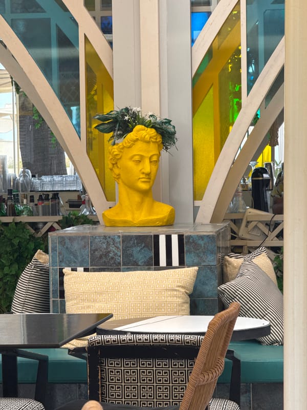 Restaurant scenes documented in Larnaca Cyprus dining establishment