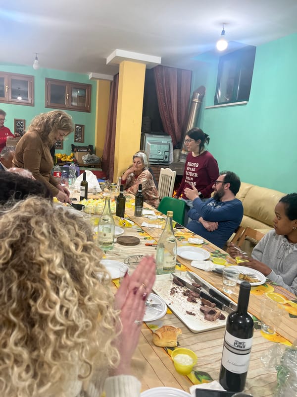 Indoor meal gathering observed in Cannalonga, Italy