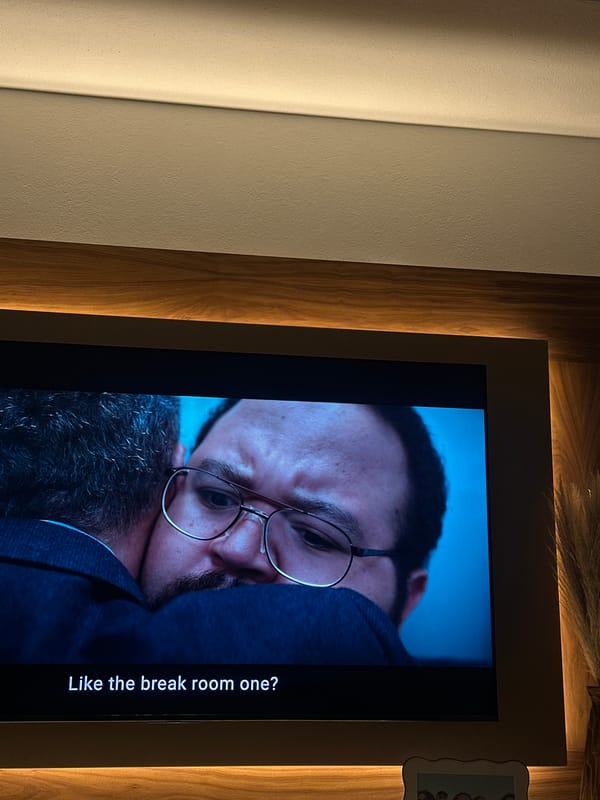 TV broadcast shows intimate scene with dialogue in Mexico City