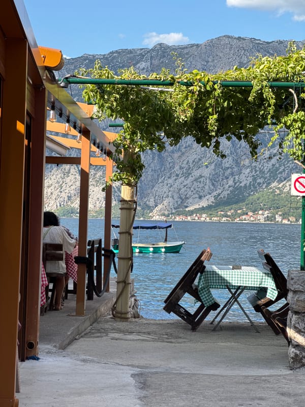 Sunny afternoon on the Bay of Kotor, Prčanj