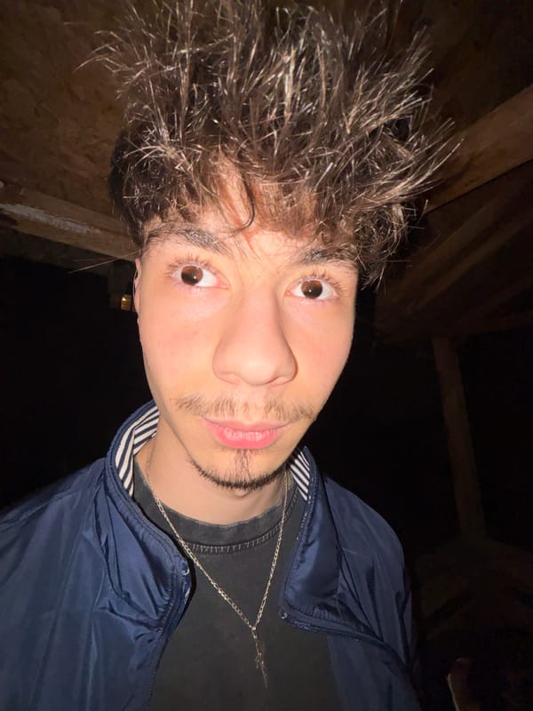 Young men document casual nighttime hangout in Troyan, Bulgaria