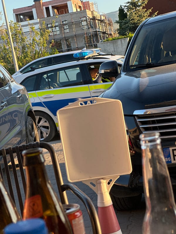 Afternoon café scene captured in Plovdiv, Bulgaria