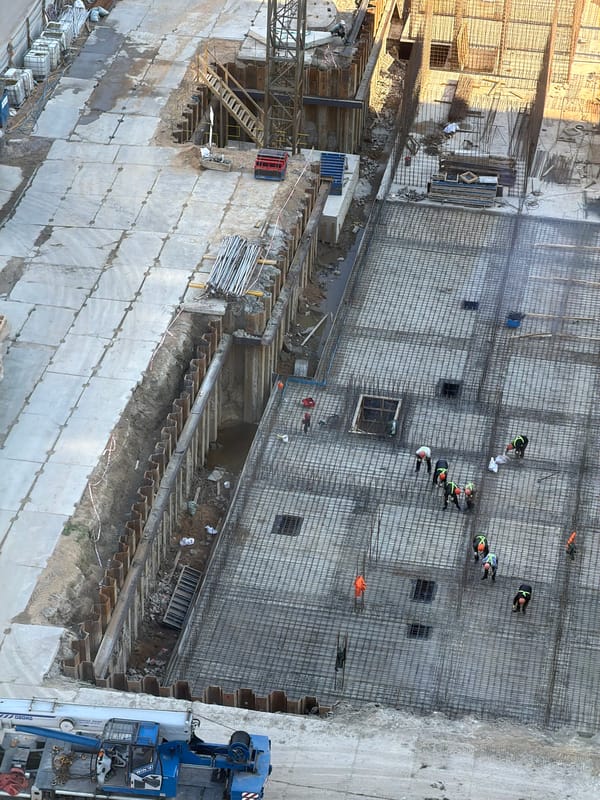 Construction site and cozy interiors spotted in Saint Petersburg