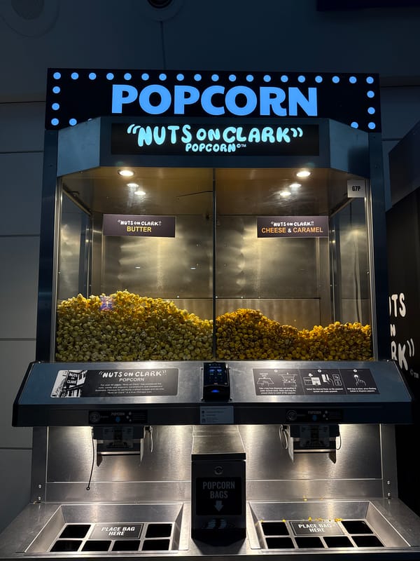 Chicago airport terminal operations captured during early morning hours