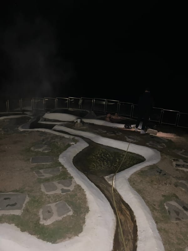 Nighttime water feature activity documented in Iamatikes Piges, Greece