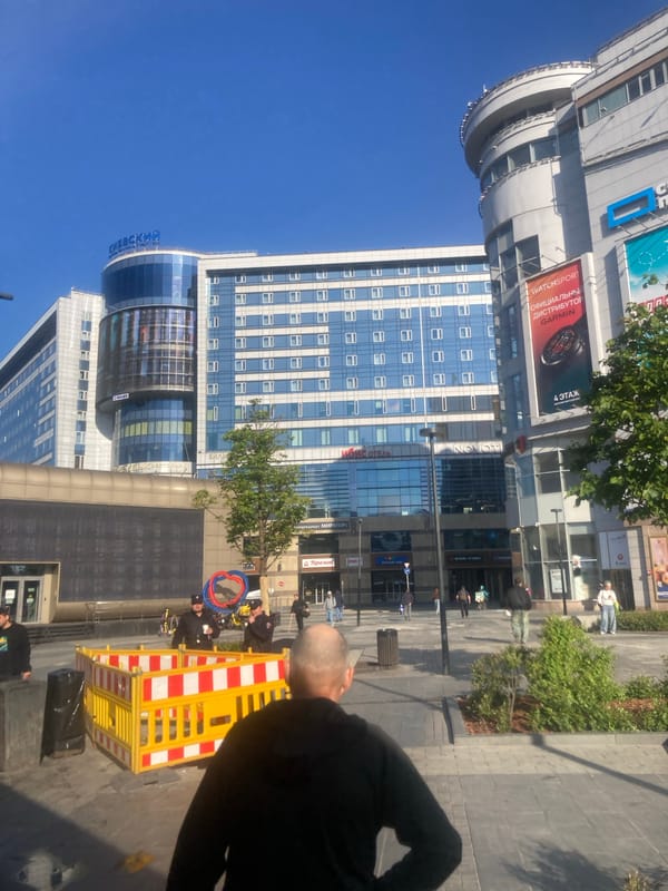 Morning street life documented across central Moscow districts