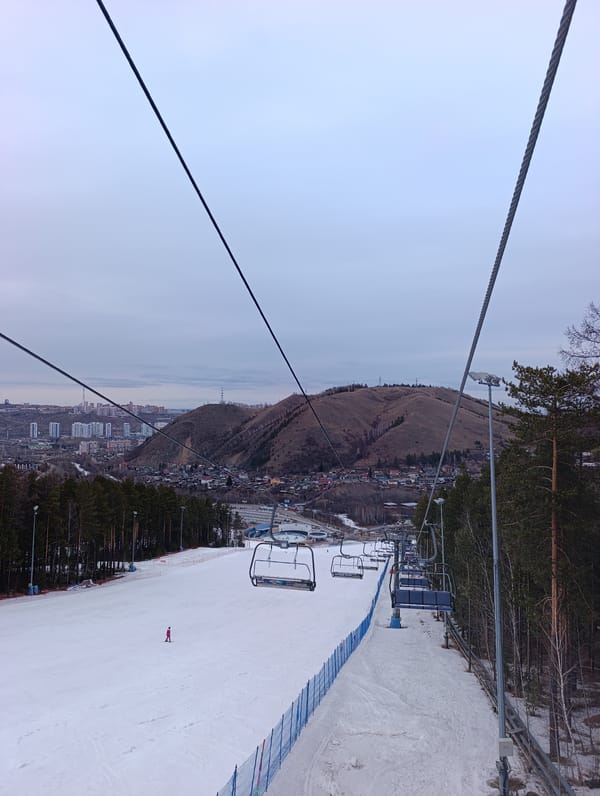 Ski resort and street scenes documented in Krasnoyarsk