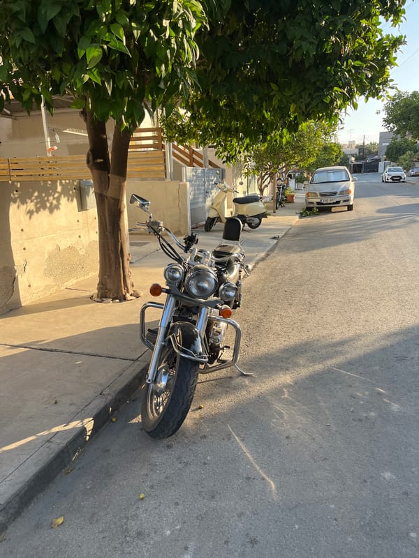 A Limassol afternoon: construction, cats, and pastry cases