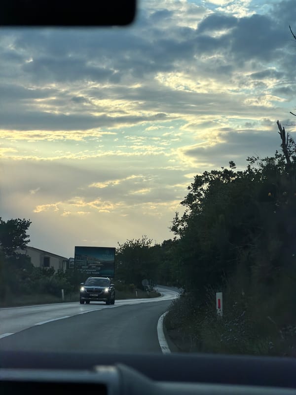 Vehicle spotted on mountain road in Montenegro