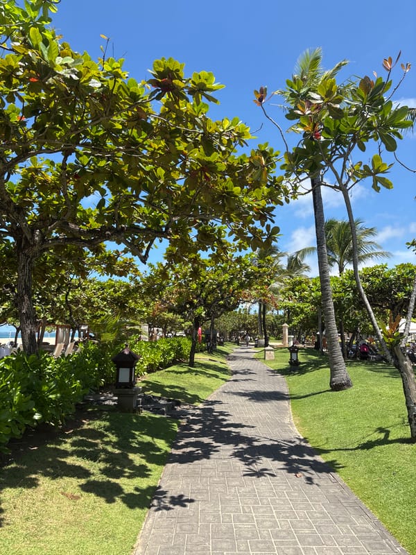 Tourist scenes captured in Nusa Dua beach resort area