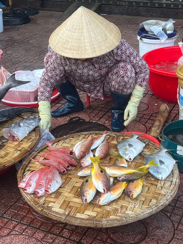 Nha Trang street market: seafood, scooters, and midday hustle