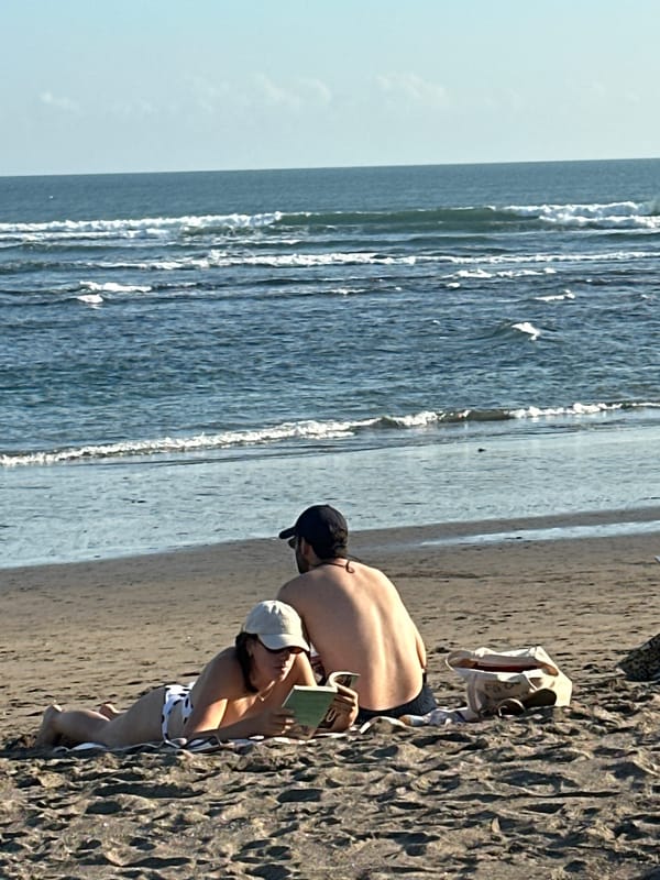 Lazy morning on the beach in North Kuta, Bali