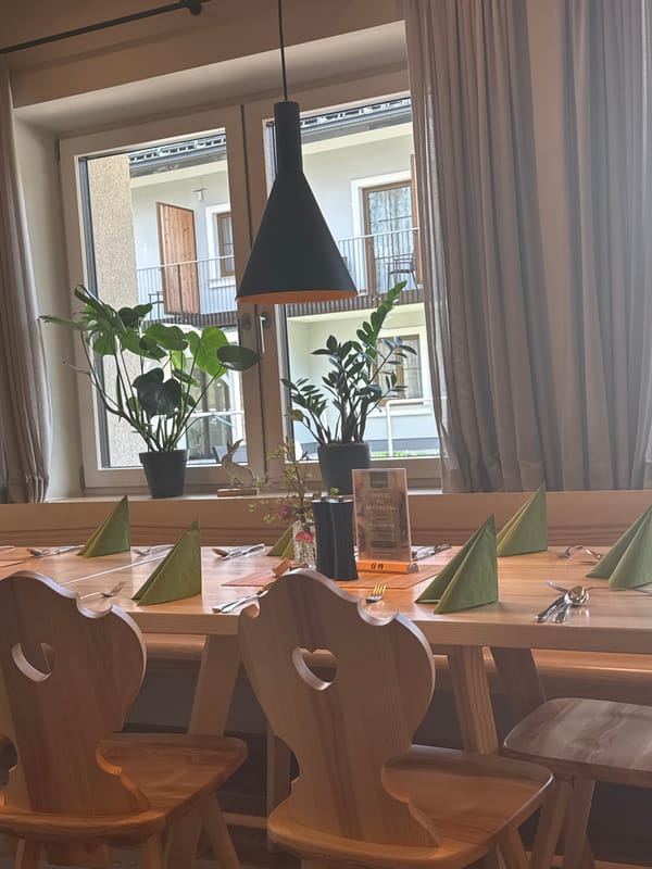 Restaurant and building views documented in Randegg, Austria