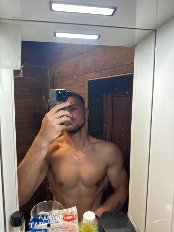 Man Takes Bathroom Selfie in Berkovitsa, Bulgaria