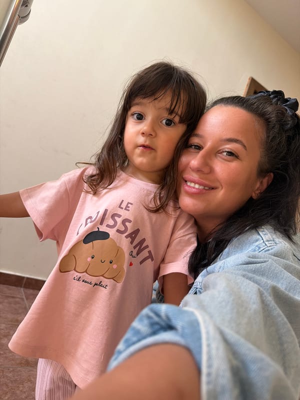 Family documents afternoon together in Burgas with selfies, child