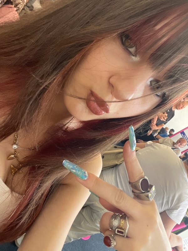Close-up selfies with bold makeup in Sofia, Bulgaria