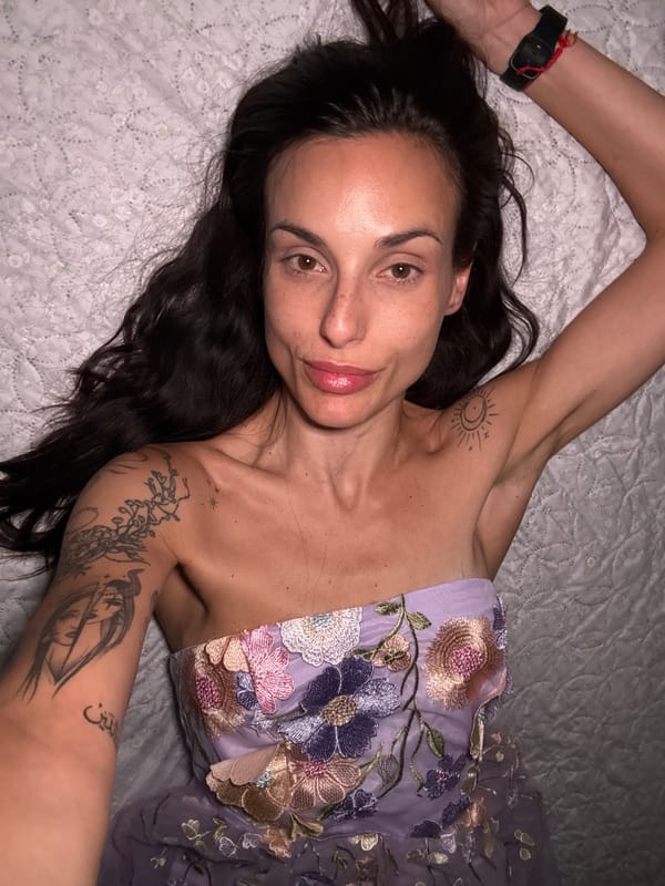 Woman in purple dress observed resting in Pleven