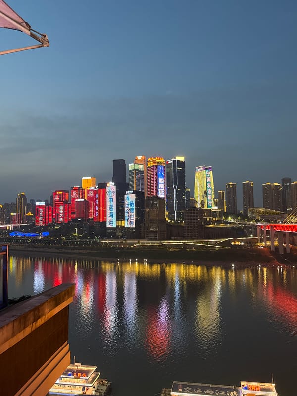 Evening street life documented in Chongqing's Yuzhong District