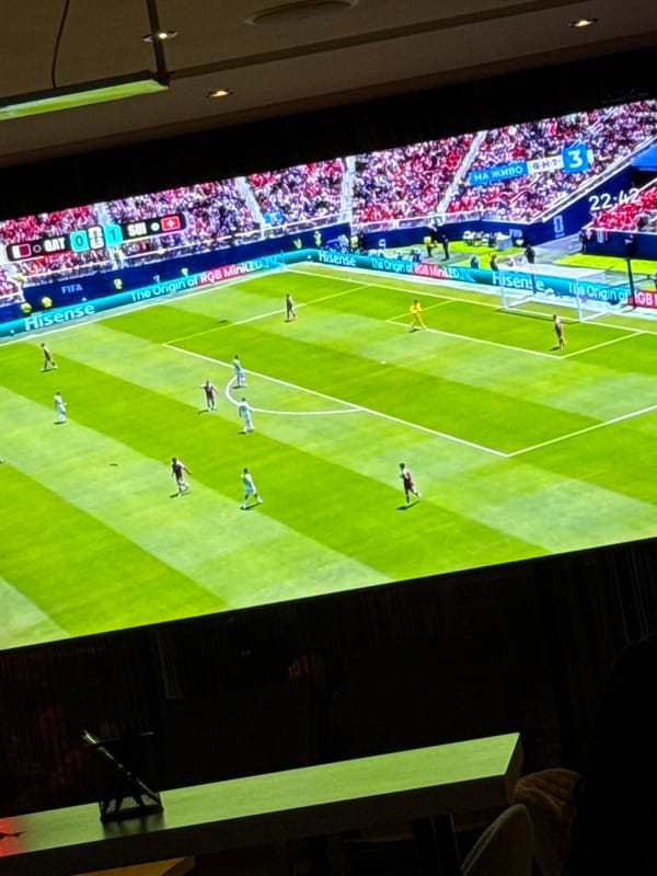 Soccer match viewing session at Targovishte sports bar