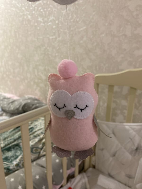 Nursery decorations and toys documented in Tyumen home