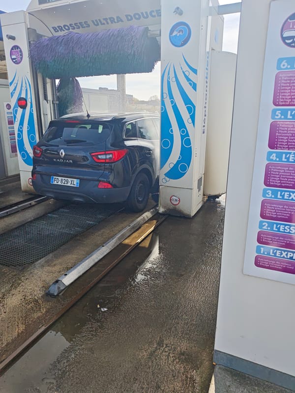 Vehicle spotted at car wash in Landres, France