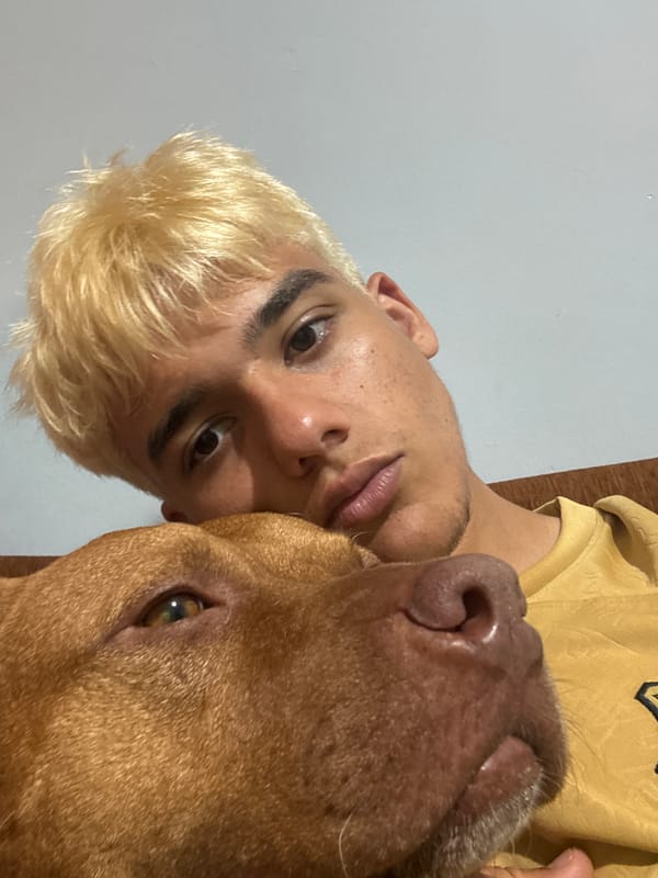 Young man documents tender moments with pit bull in Sofia