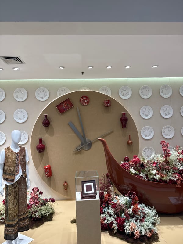 Inside a Linghe shopping mall, store by store