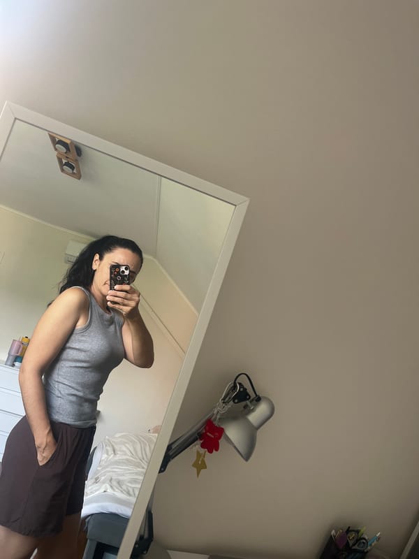 Mirror selfie in a room in Onokivtsi, Ukraine