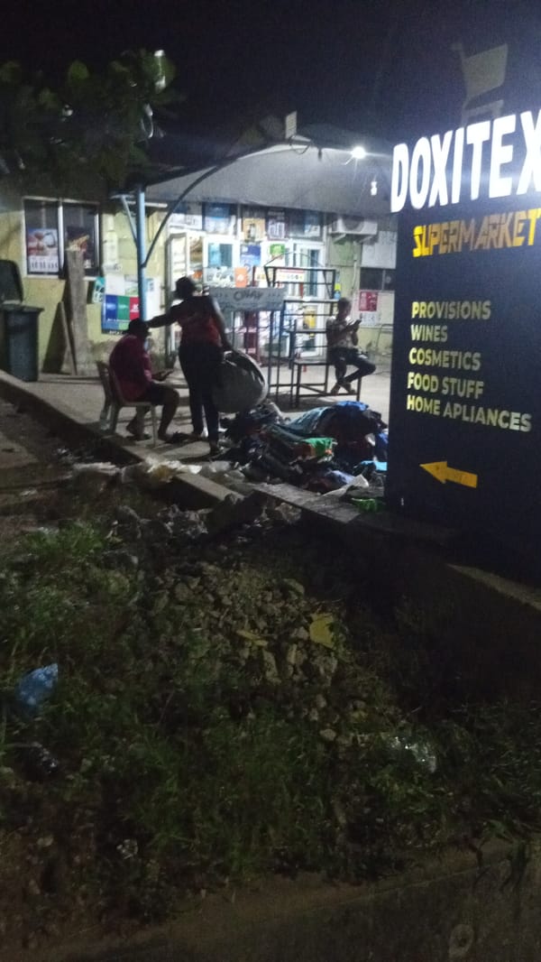 Evening commerce scenes captured across Adankolo Nigeria shops