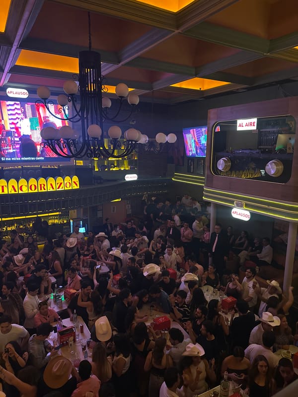 Western-themed gathering at TACORAZON restaurant in Mexico City