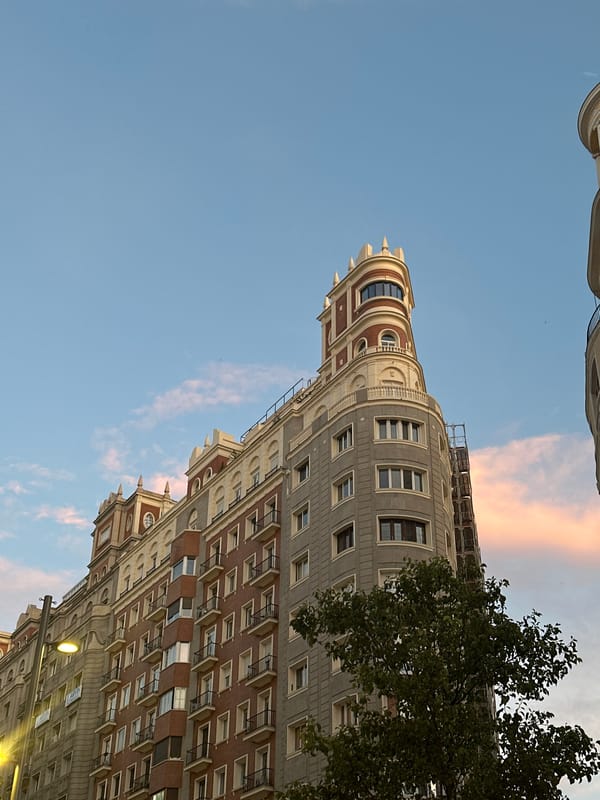 Evening scenes documented across central Madrid's streets and venues
