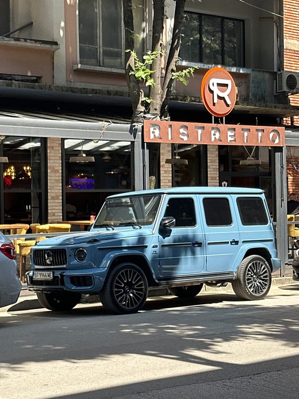 Vintage and custom vehicles spotted around central Veliko Tarnovo