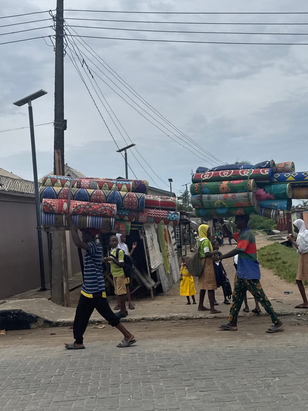 Daily street life documented in Badagry Nigeria