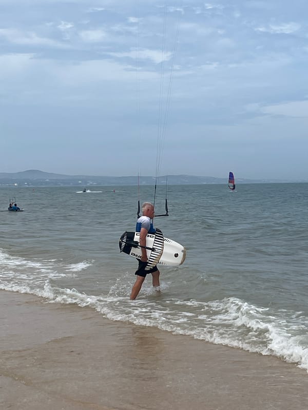 Kitesurfing morning on the Phan Thiết coastline