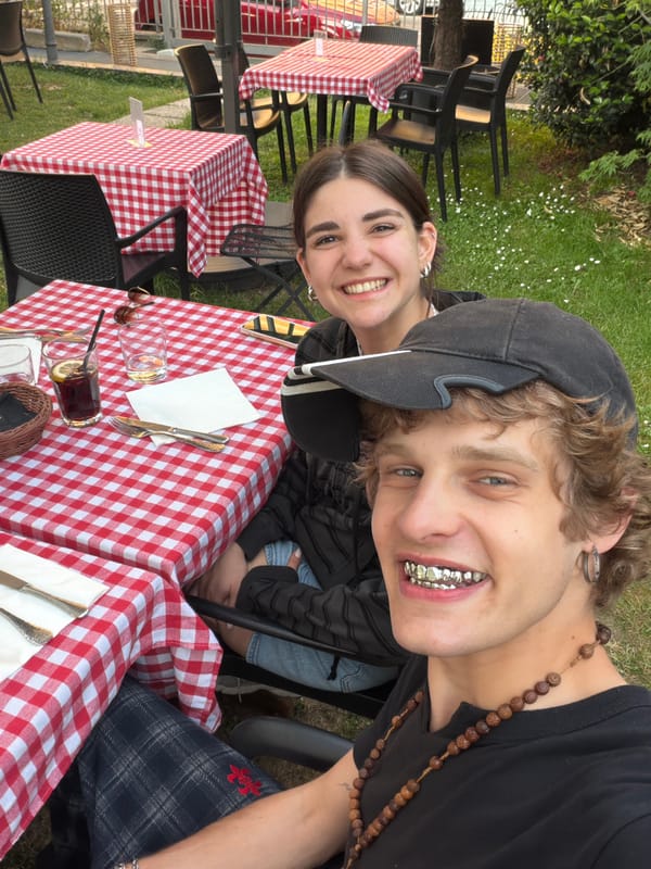 Outdoor dining observed at geodesic dome restaurant in Milan